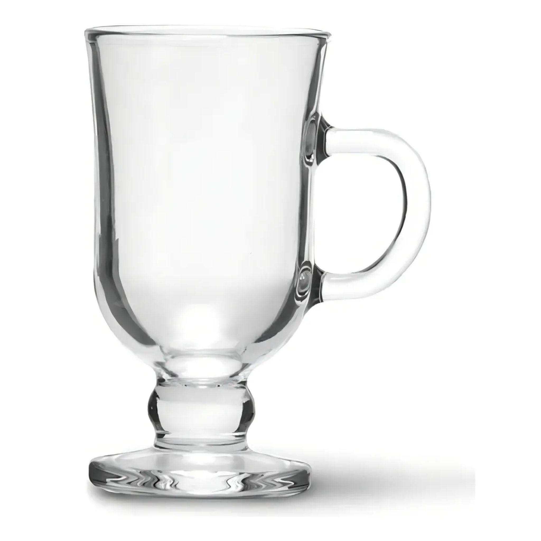 Set Tazas Capuchinos Grandes 230cc Vidrio Premium X4-1