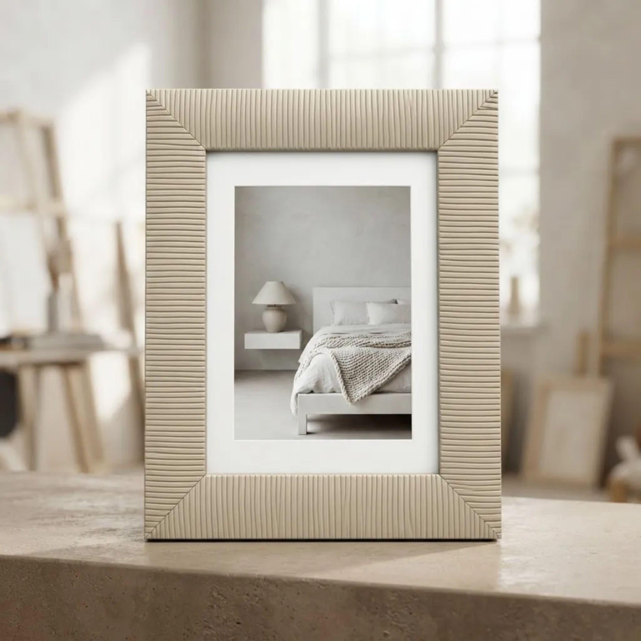 Cuadro Portafotos Tejido 13x18cm Decorativo-0