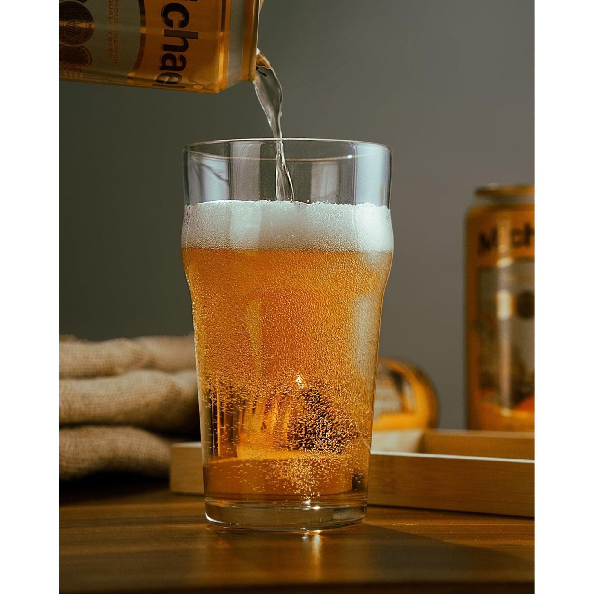 Vasos Cerveceros Grande Vidrio 595cc Britain Cristar X6-3