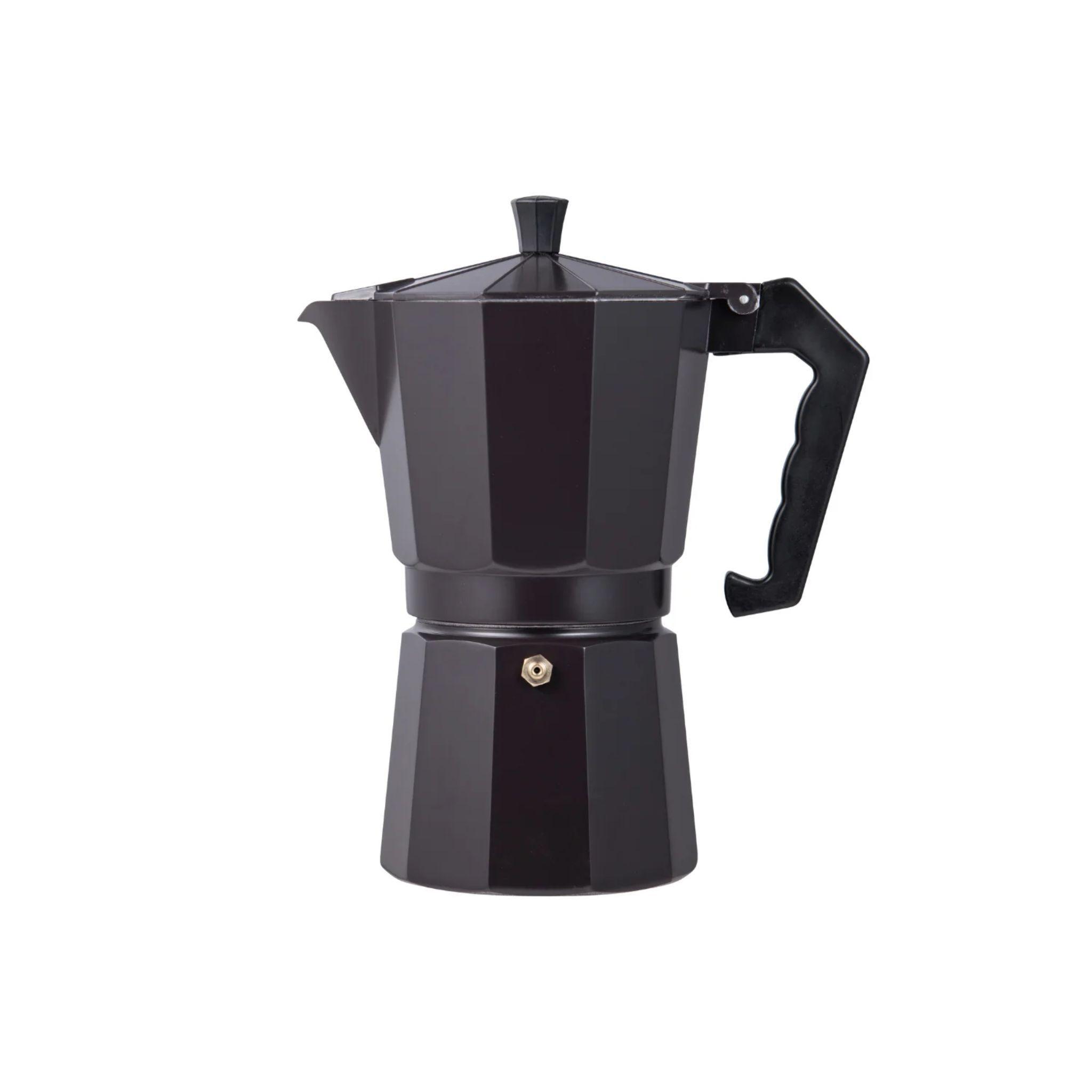 Cafetera Italiana 12 Tazas Aluminio Charcoal Bergner-0