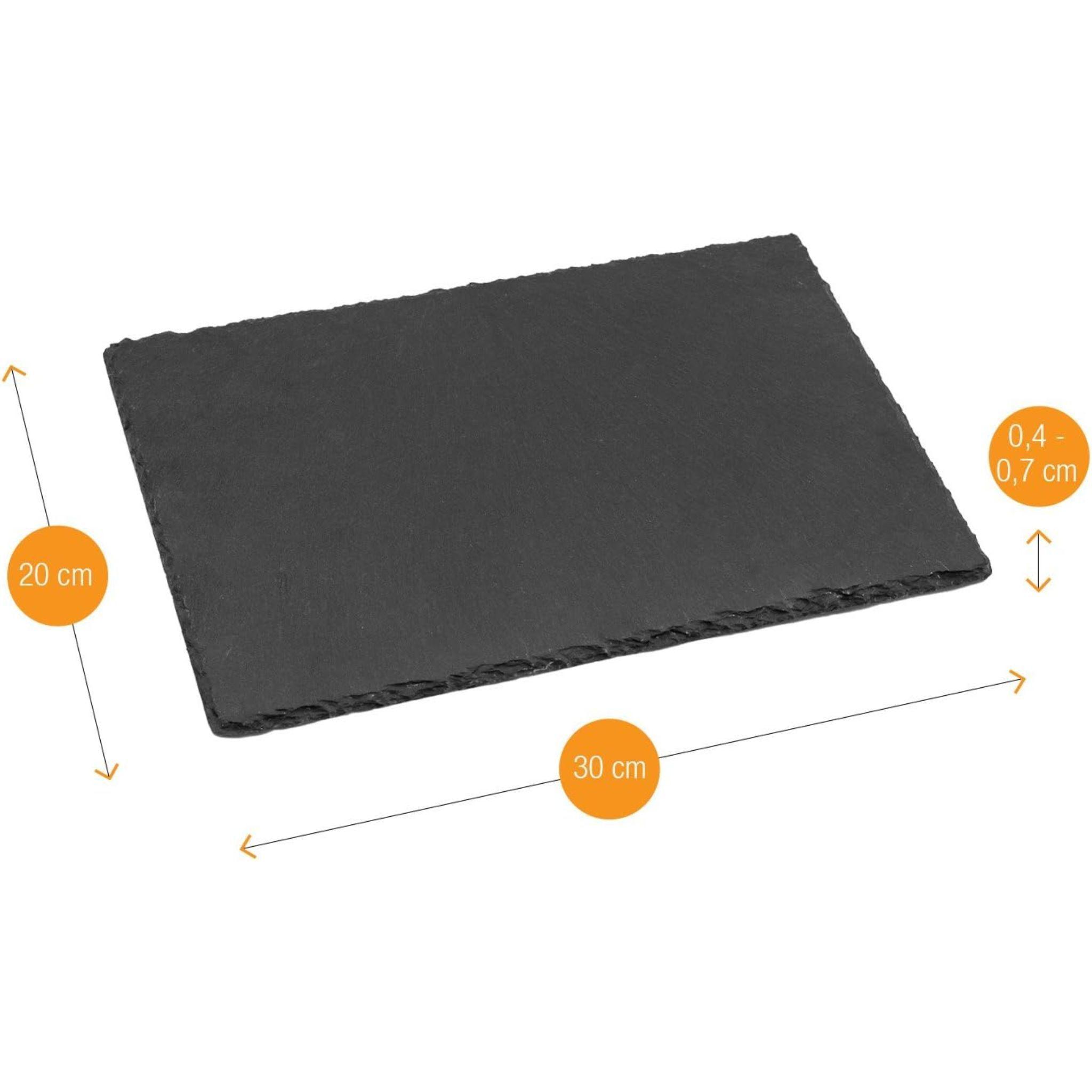 Plato De Piedra Rectangular Plato Pizarra Sushi 30 x 20cm-3