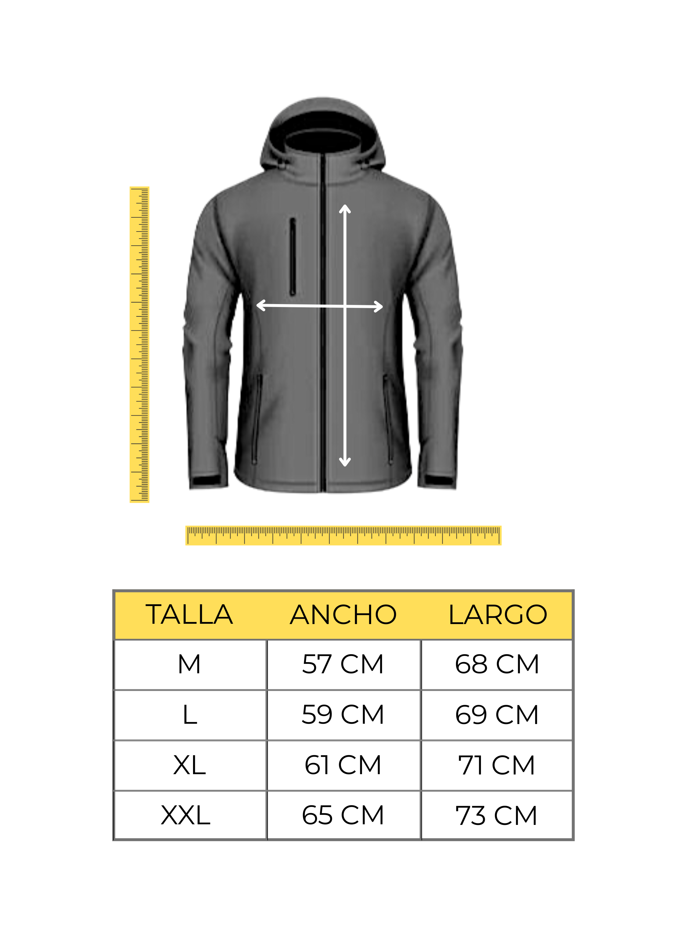 Chaqueta Impermeable Softshell Con Micropolar  Hombre MLK-4