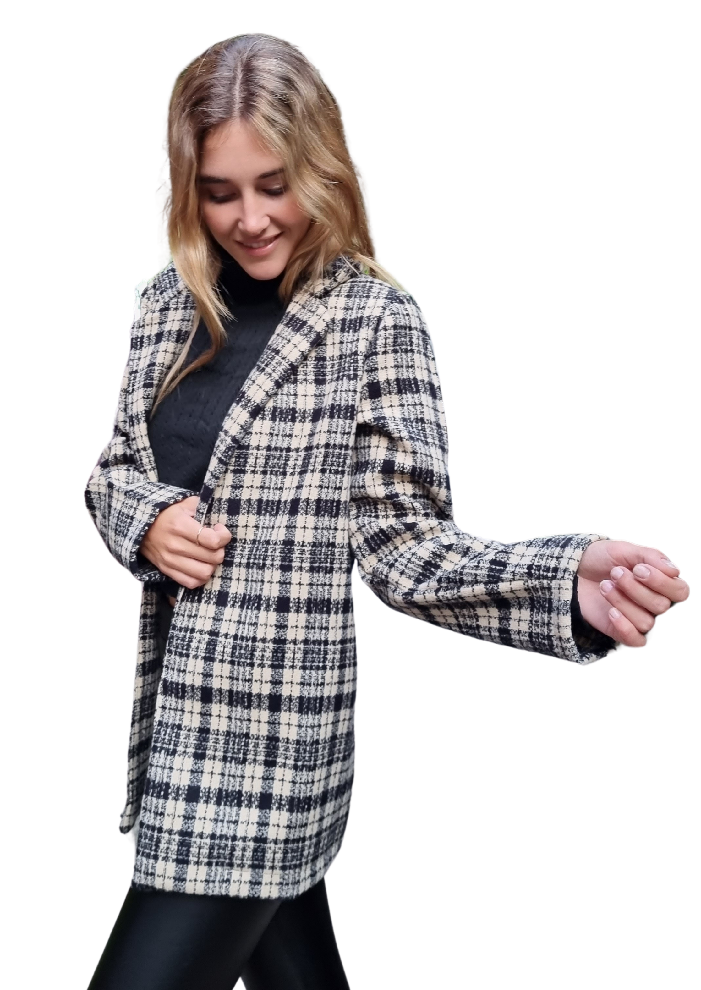 Chaqueta Cuadrille MLK Casual Negro Mujer-1