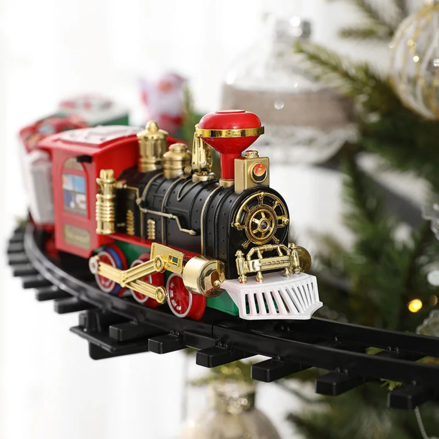 Tren Navideño Electrico Para Arbol Navidad Decorativo Pino-2