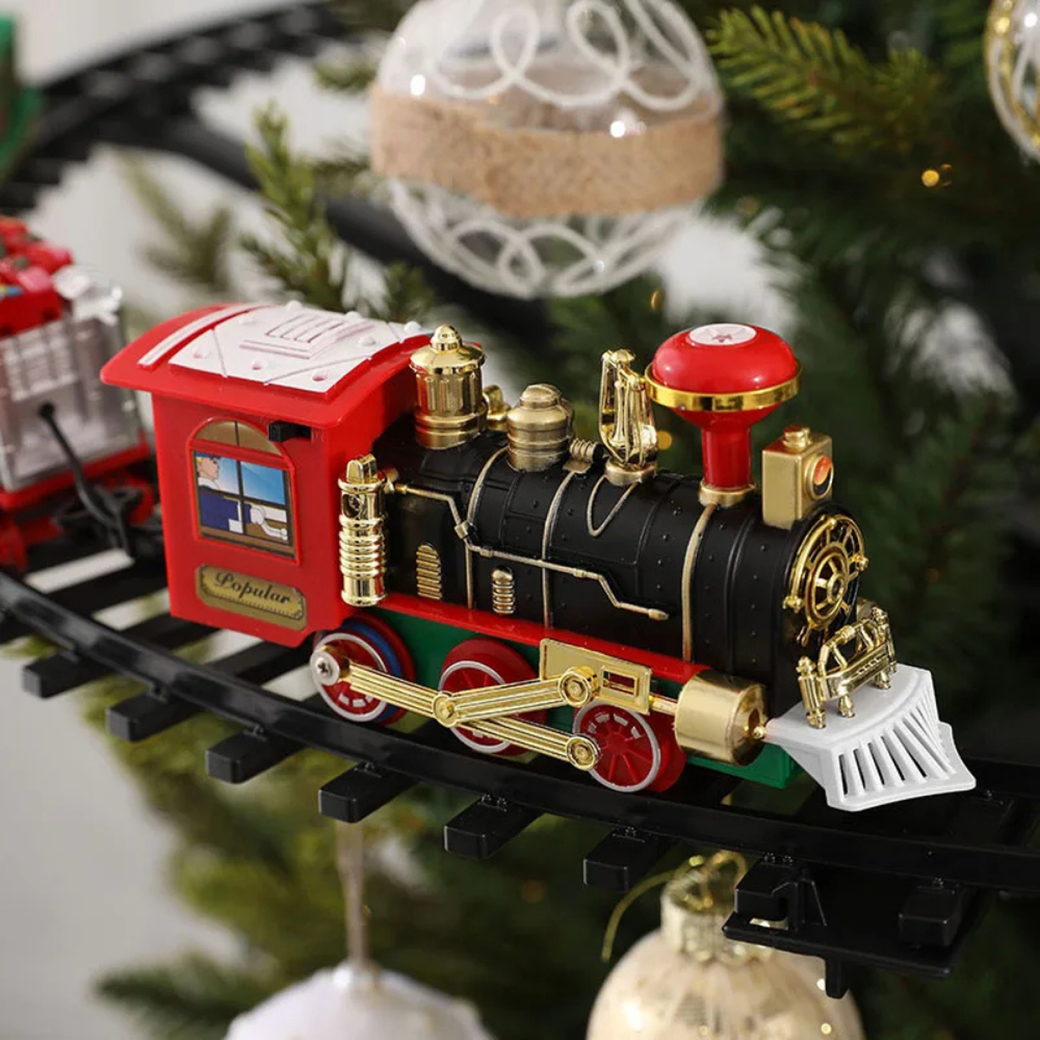 Tren Navideño Electrico Para Arbol Navidad Decorativo Pino-7