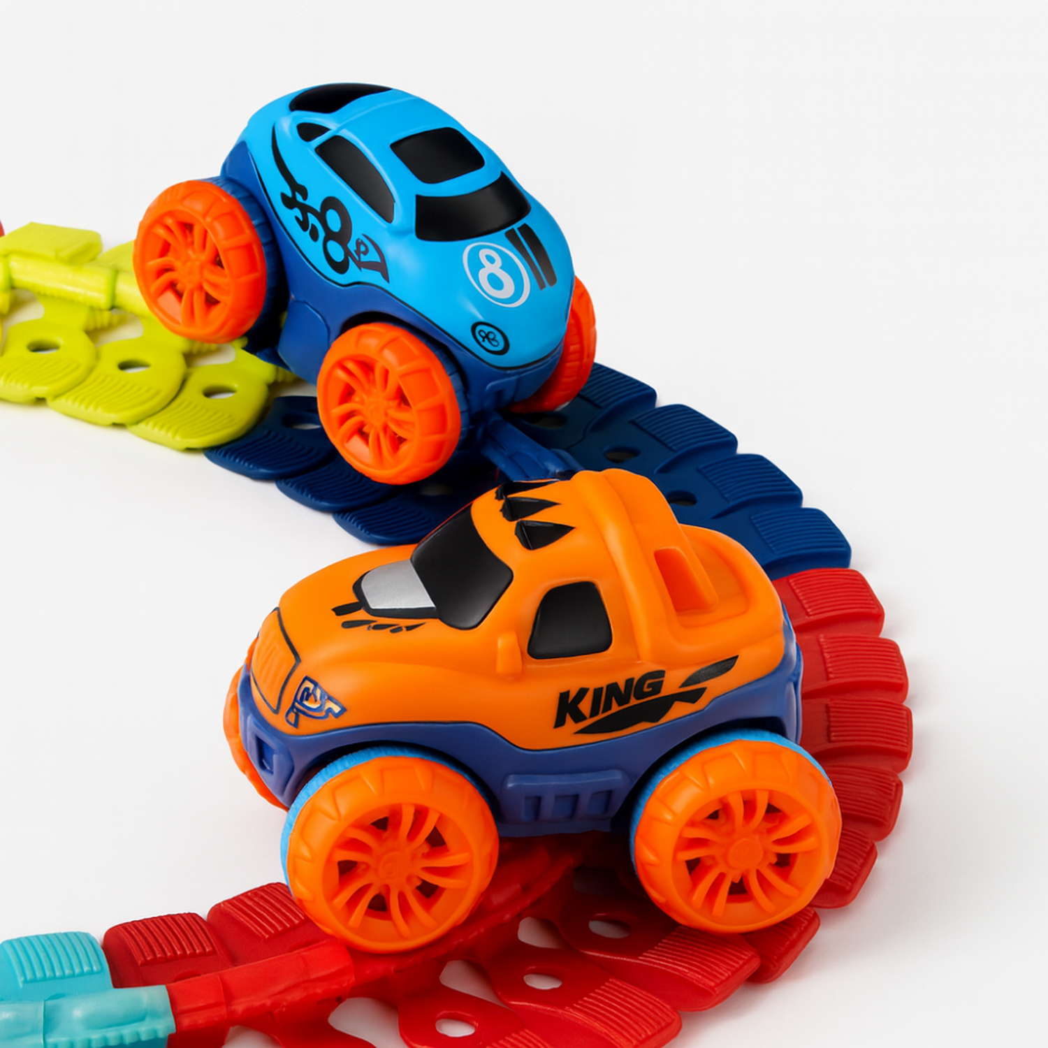 Pista De Carreras Flexible Armable Con Auto Juguete Infantil-2