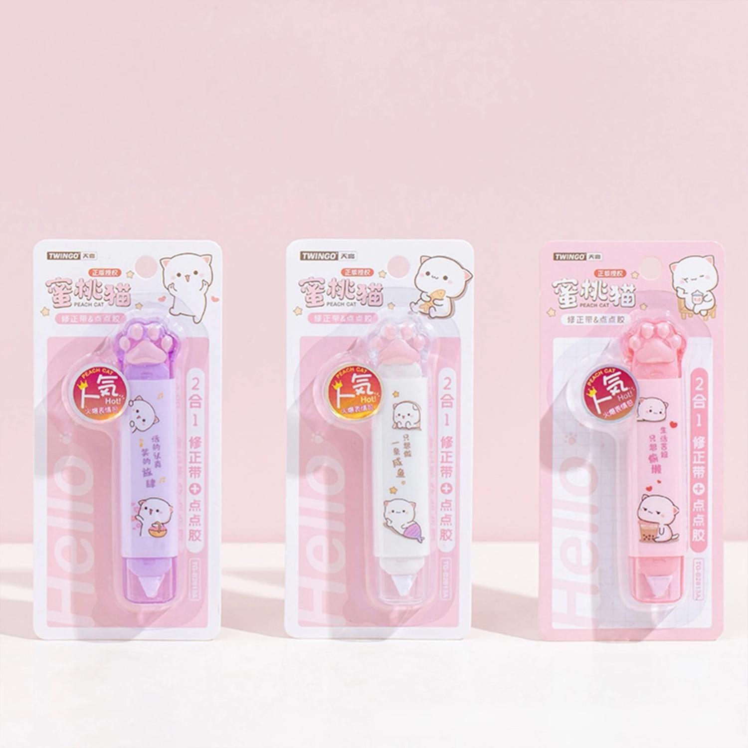 Lapiz 2 En 1 Corrector Y Pegamento En Cinta Patita-4