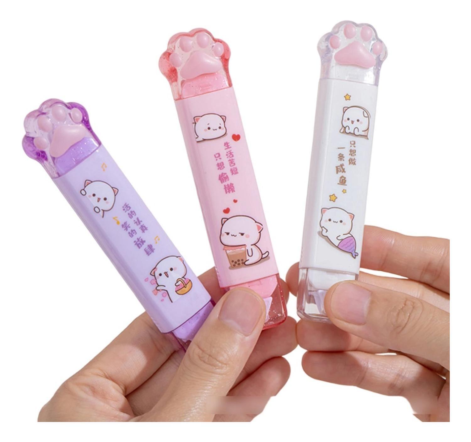 Lapiz 2 En 1 Corrector Y Pegamento En Cinta Patita-0