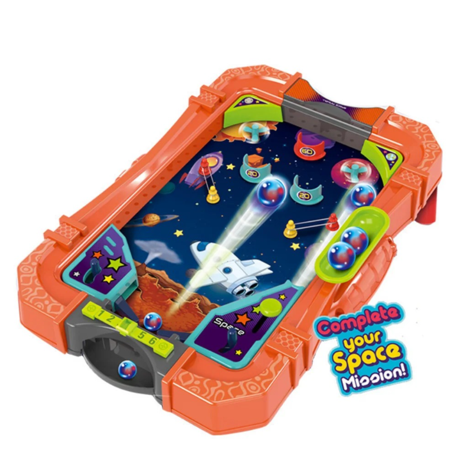 Juego De Mesa Pinball Space Fliper Doble Pinball Arcade-2