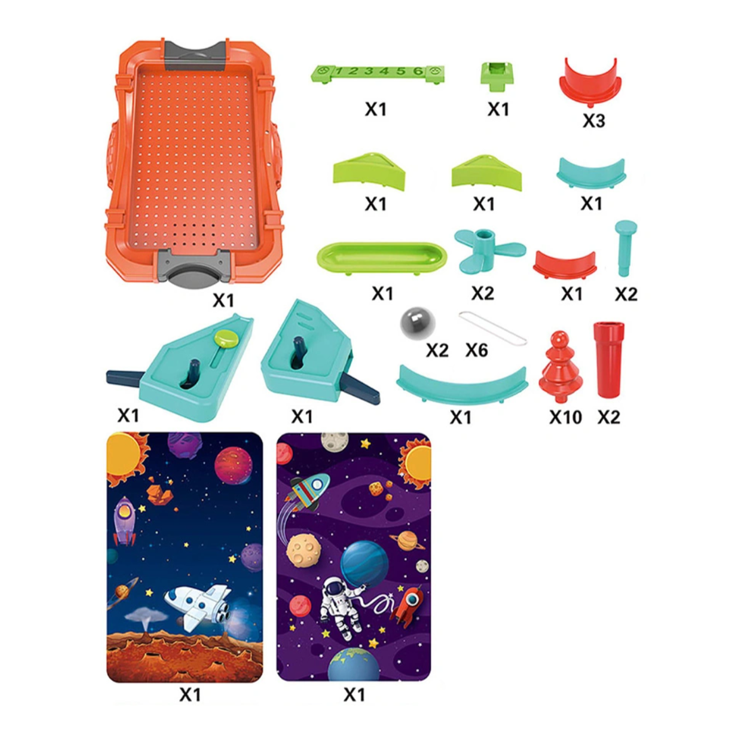 Juego De Mesa Pinball Space Fliper Doble Pinball Arcade-4