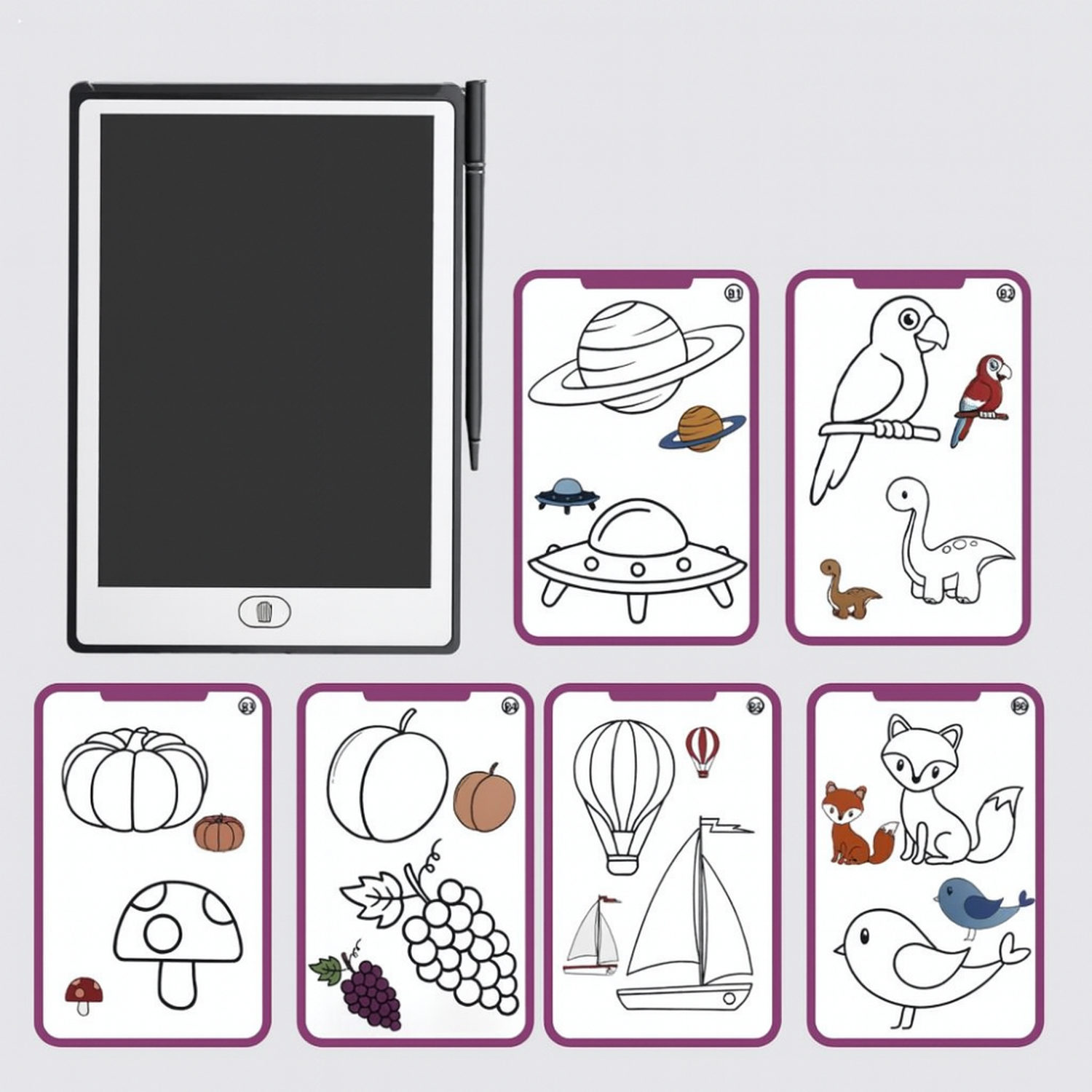 Pizarra Magica Tablet Tableta de Dibujo Calco Multifuncion-4