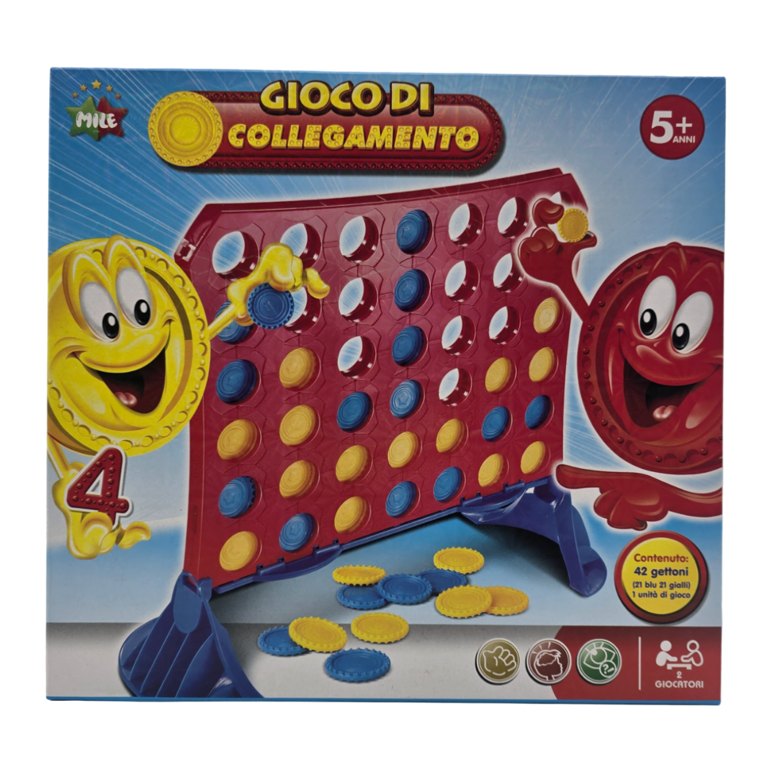 Juego De Mesa Forma 4 En Linea Juguete Divertido Familiar-0