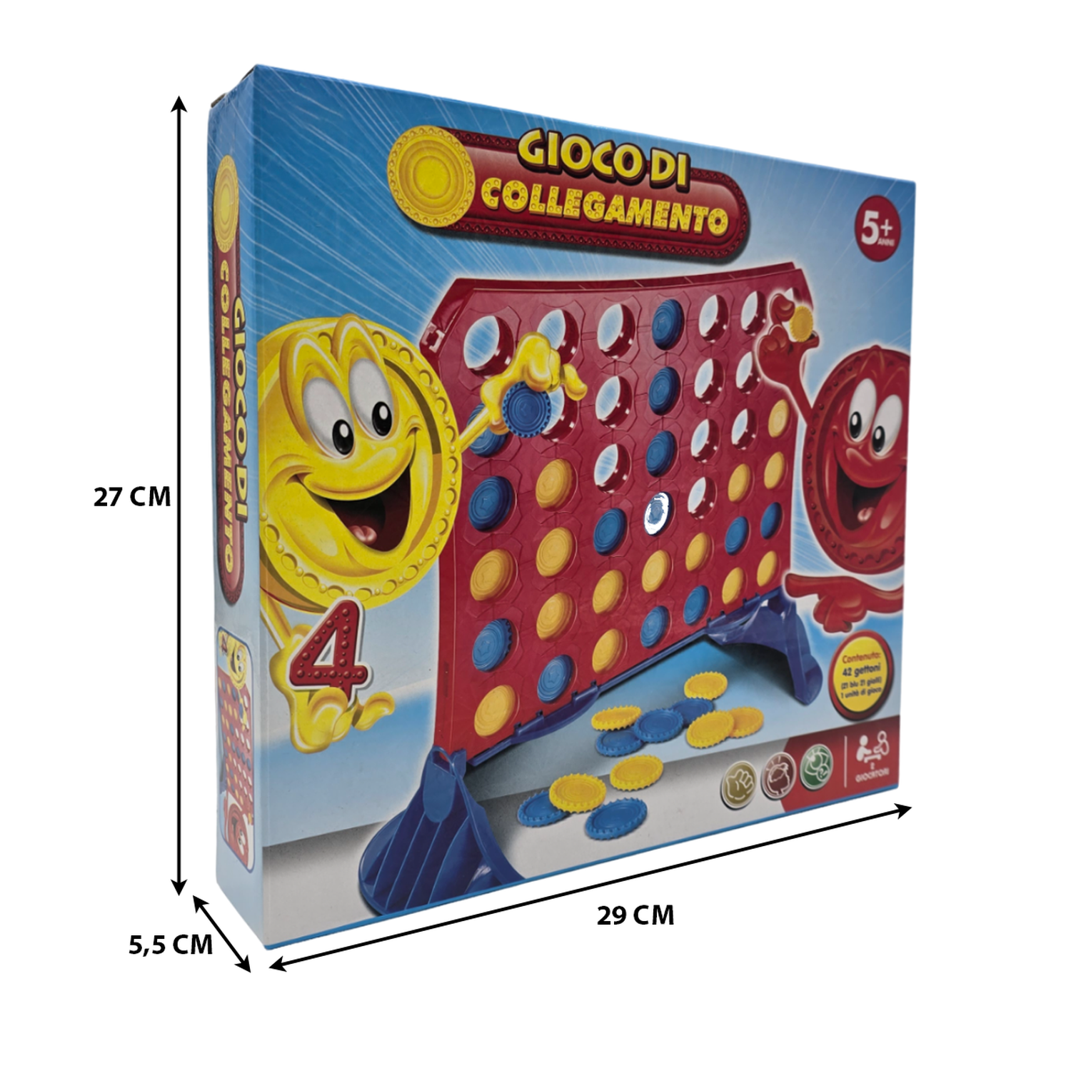 Juego De Mesa Forma 4 En Linea Juguete Divertido Familiar-2