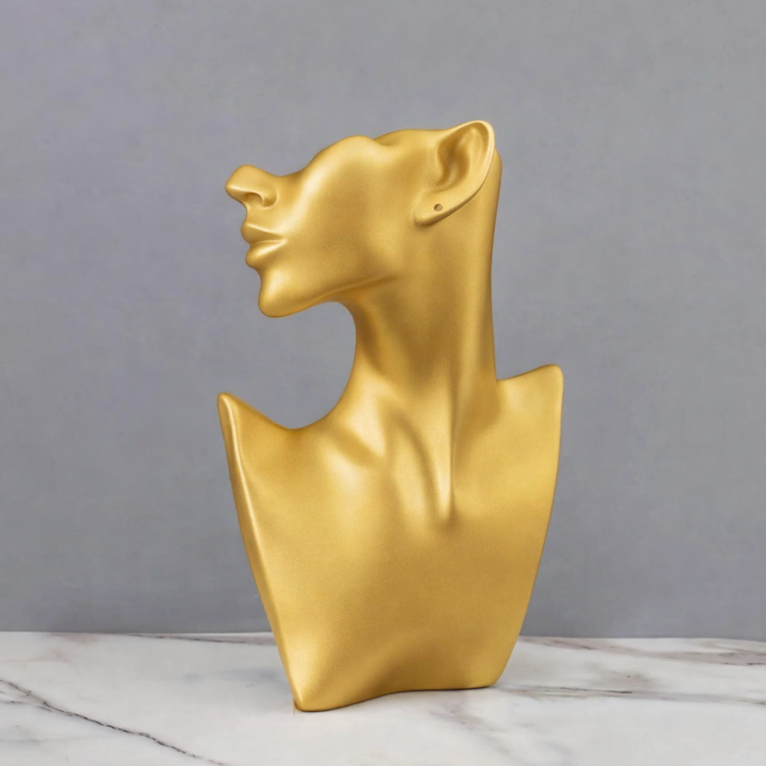 Estatua Rostro Soporte De Joyería Decoración Habitación-2