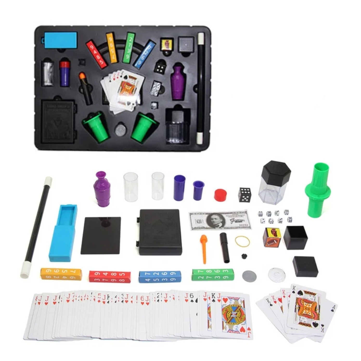 Set Juego De Magia Magic 150 Trucos De Mago Con Varita Niños-4