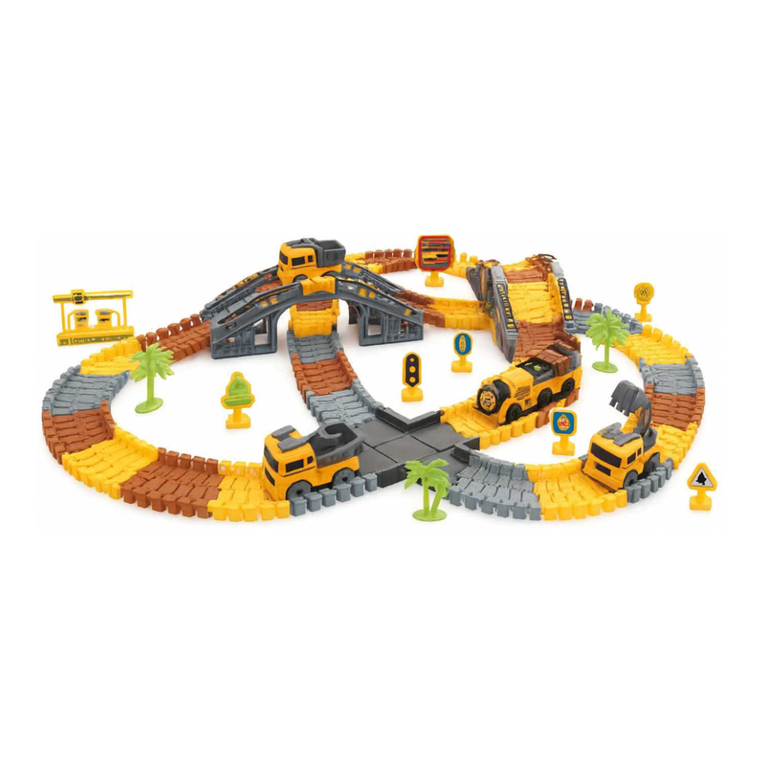 Pista de Carreras Juguete Camion de Construccion 235 Piezas-4