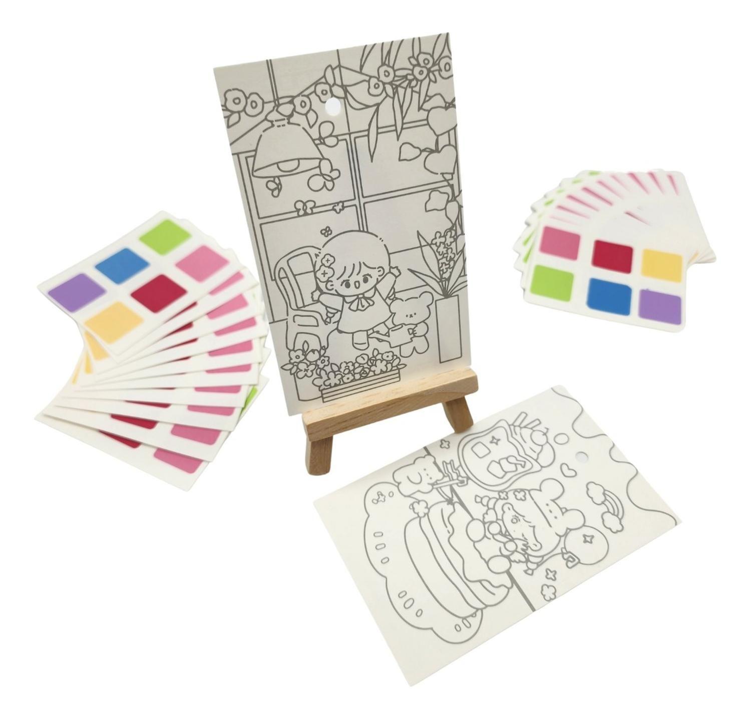 Set De Arte Para Pintar Mini Atril Con Accesorios Incluidos-2