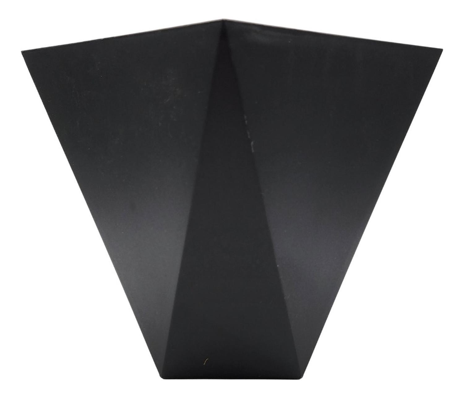 Macetero Maceta Geometrico Diseño Nordico De Plastico Negro-1