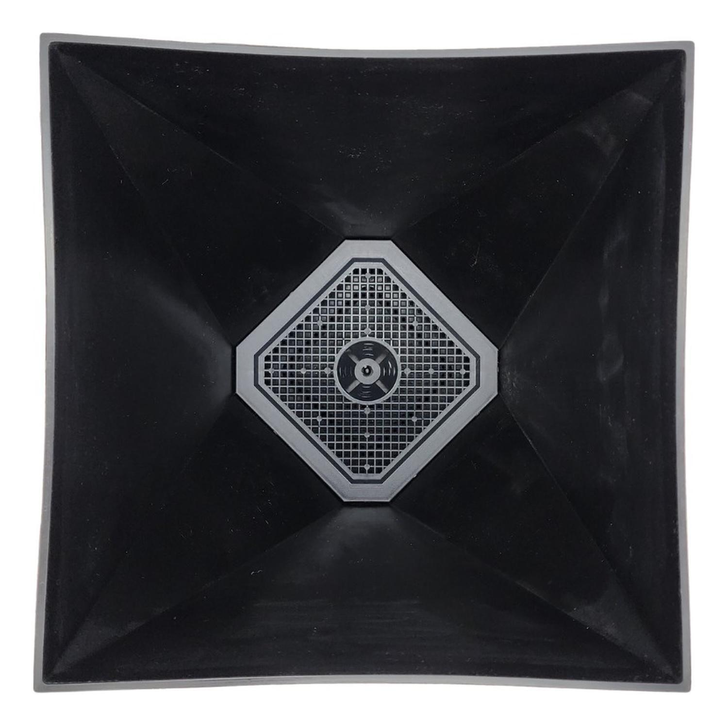 Macetero Maceta Geometrico Diseño Nordico De Plastico Negro-4