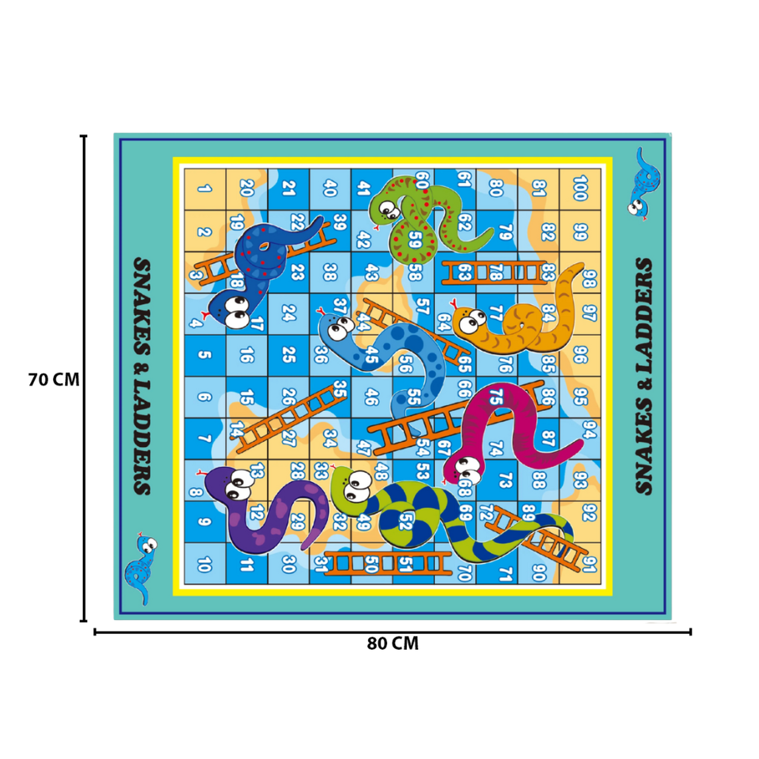 Juego Serpientes Y Escaleras Alfombra De Entretención Niños-3