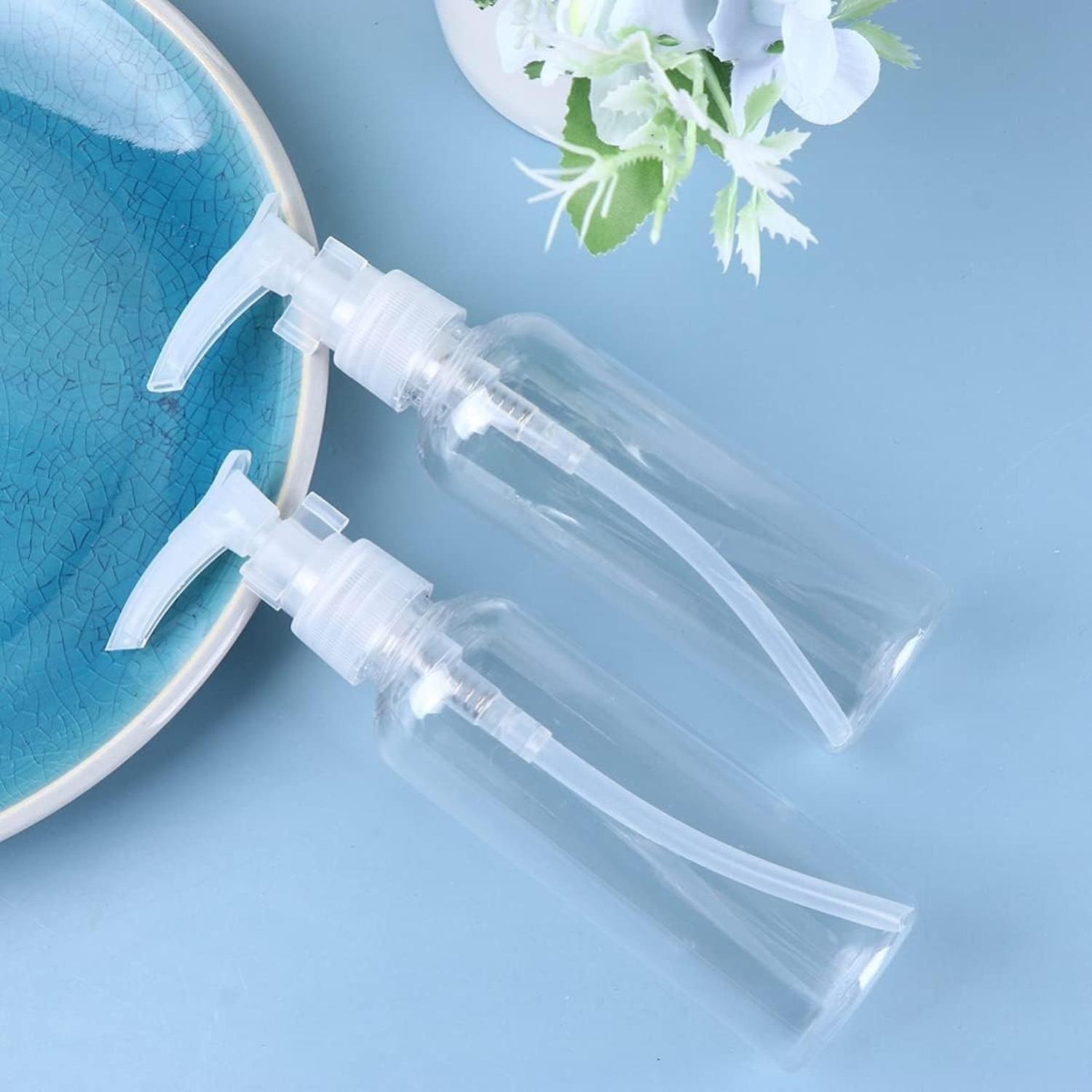 Set 6 Botella Dispensadora 100 Ml Transparente Multiuso-4