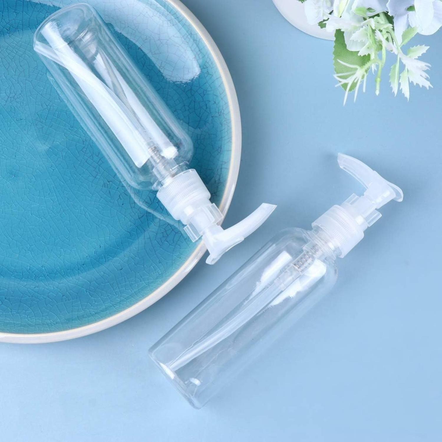 Set 6 Botella Dispensadora 100 Ml Transparente Multiuso-5