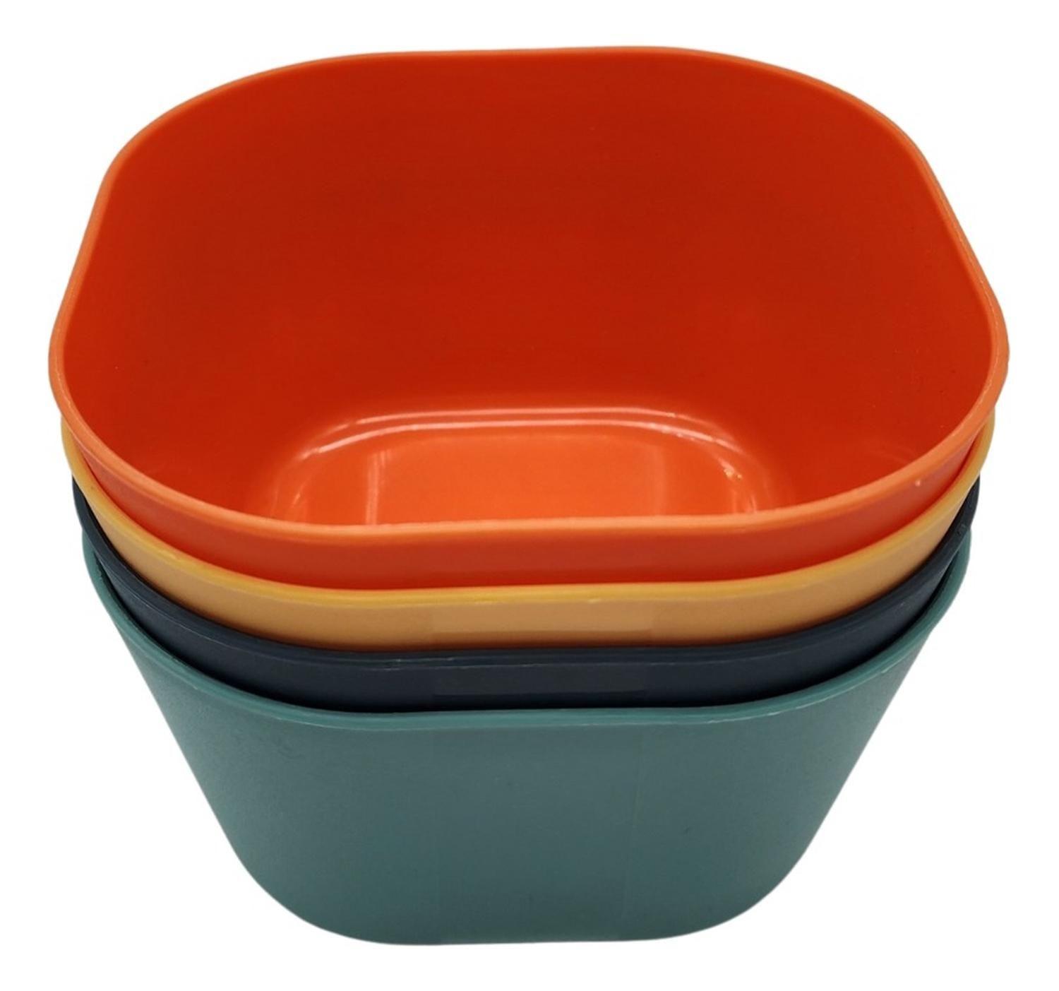 Pack 4 Potes Plásticos De Colores Reutilizables Multiuso-2