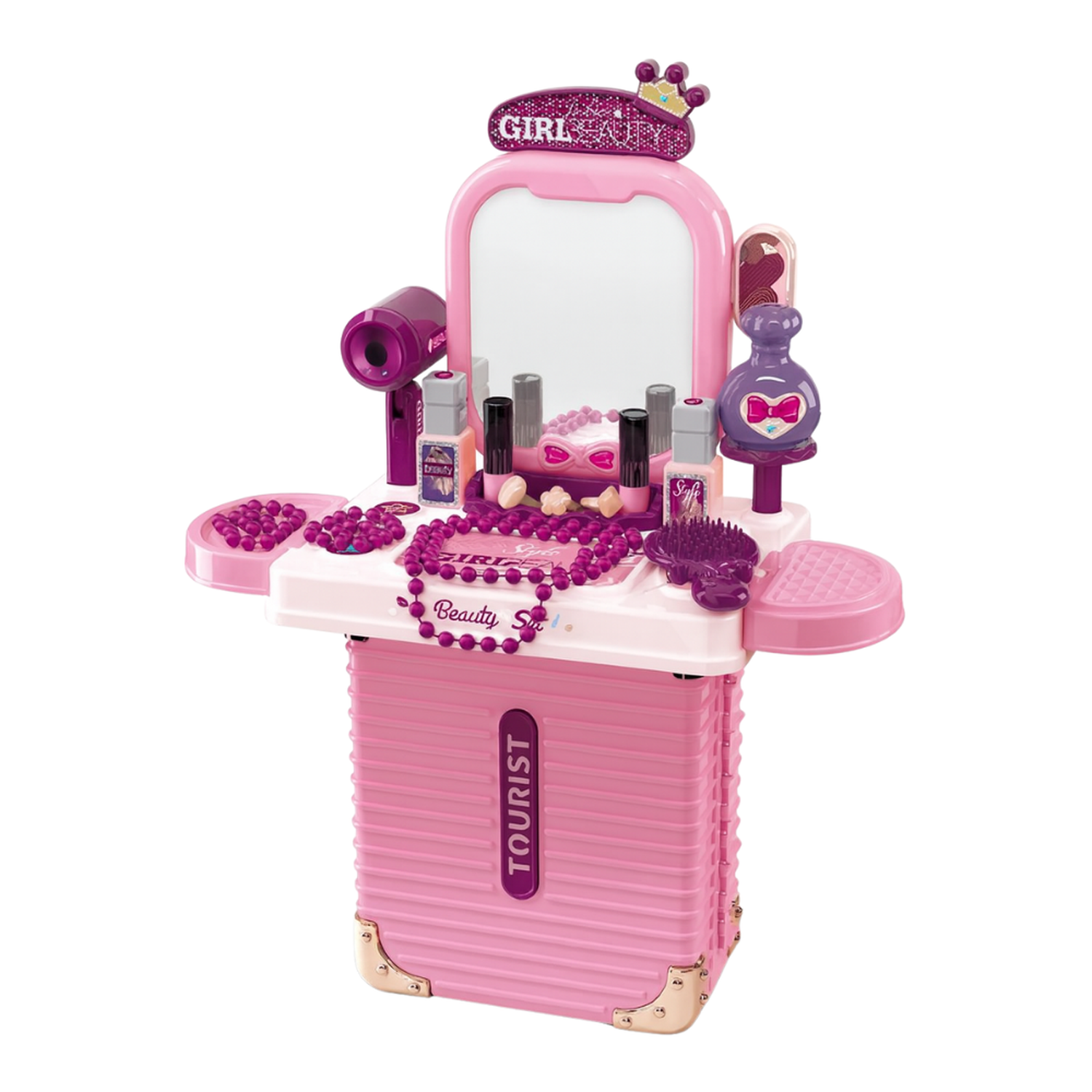 Set Maleta Tocador De Belleza Infantil Con Maquillaje Juguete-5