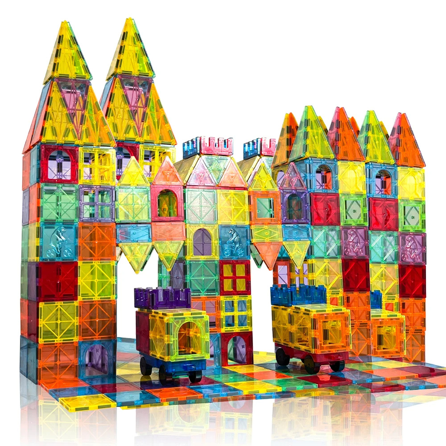 Juego Bloques Magneticos Construccion 50 Piezas Educativo-6