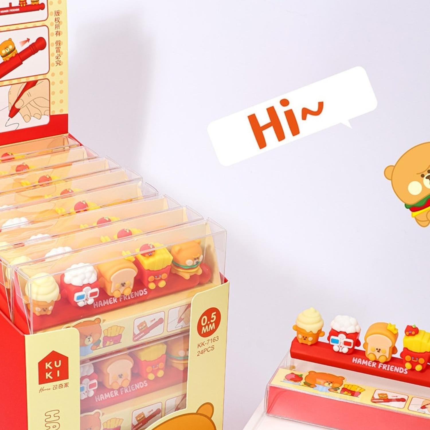 Lapiz Boligrafo Con Muñequitos Comida De Adornos Kawaii-5