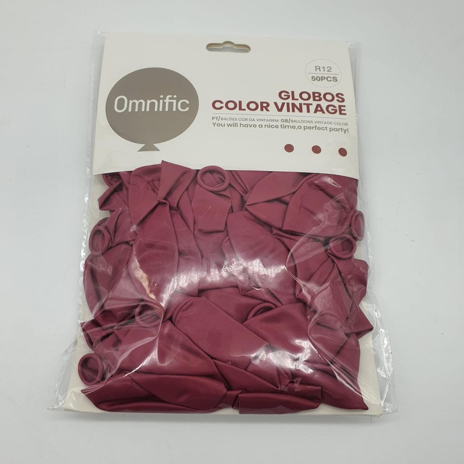 Globos Color Beige Vintage 50 Unidades Tamaño R12-0