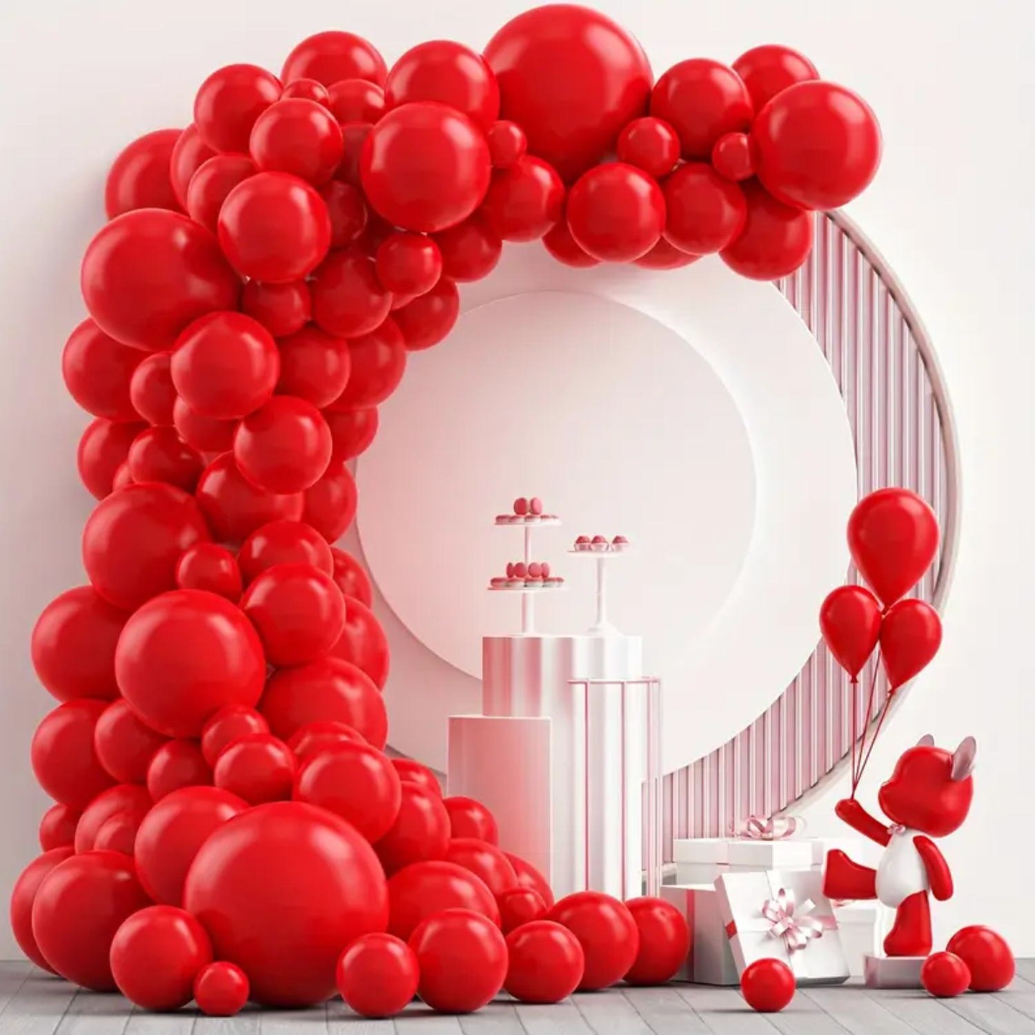 Globos 50 Unidades Color Rojo Tamaño 30 Cm-6