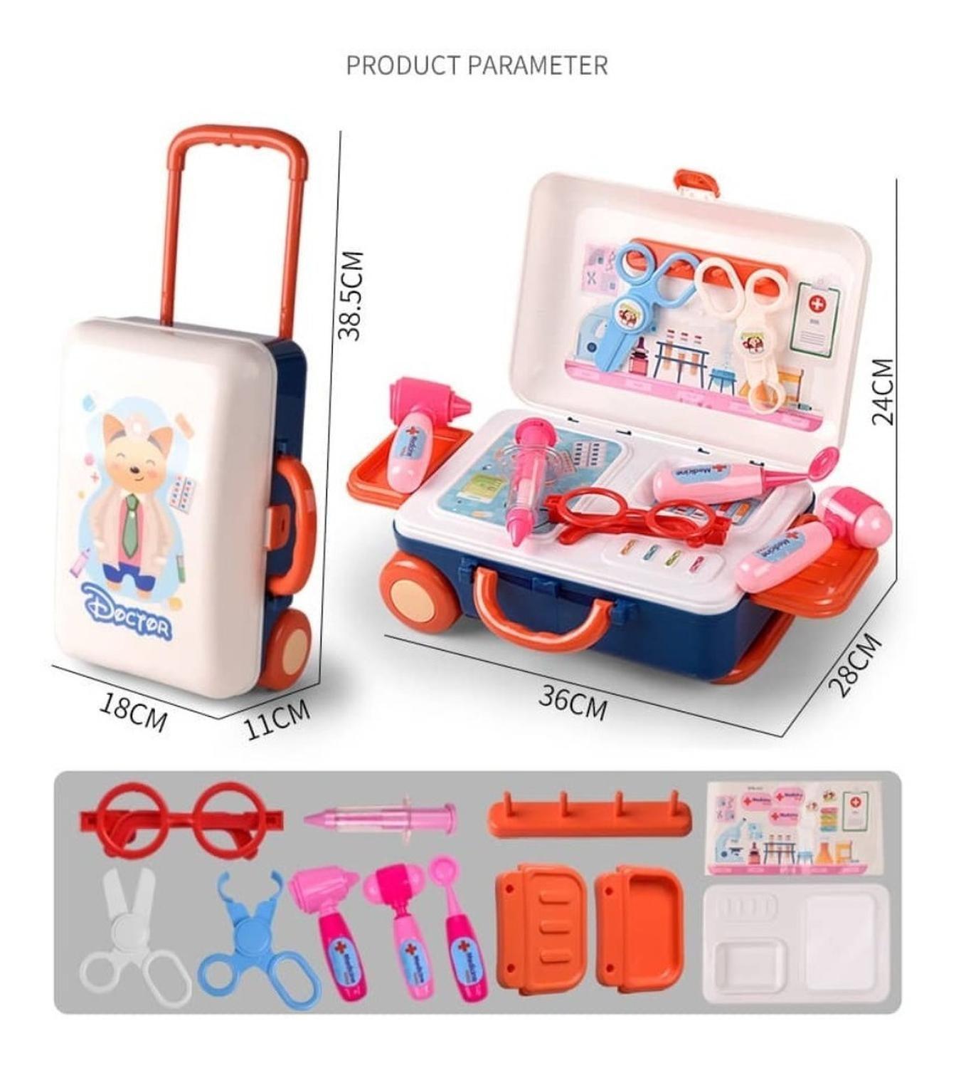Set Maleta Maletin Infantil Doctora Niñas Juegos-3