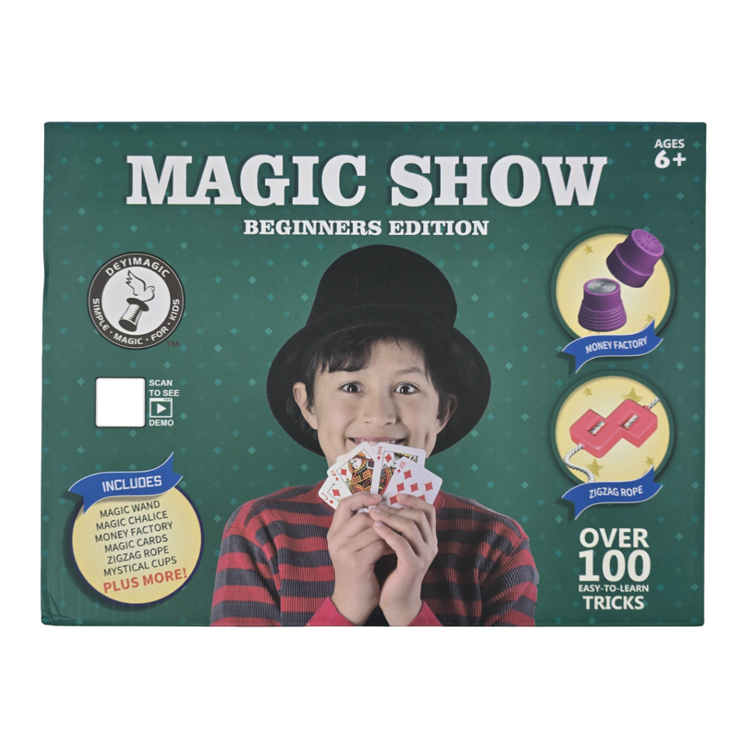 Set Juego De Magia Magic 100 Trucos De Mago Con Varita Niños-4