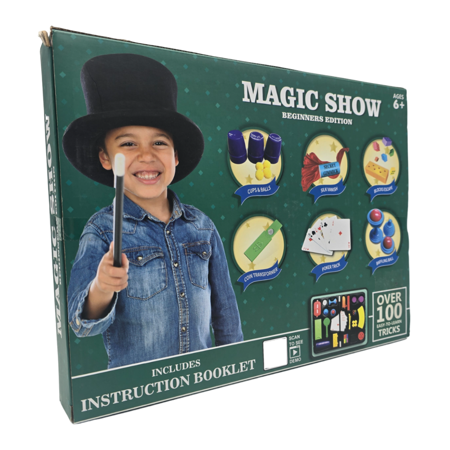 Set Juego De Magia Magic 100 Trucos De Mago Con Varita Niños-6