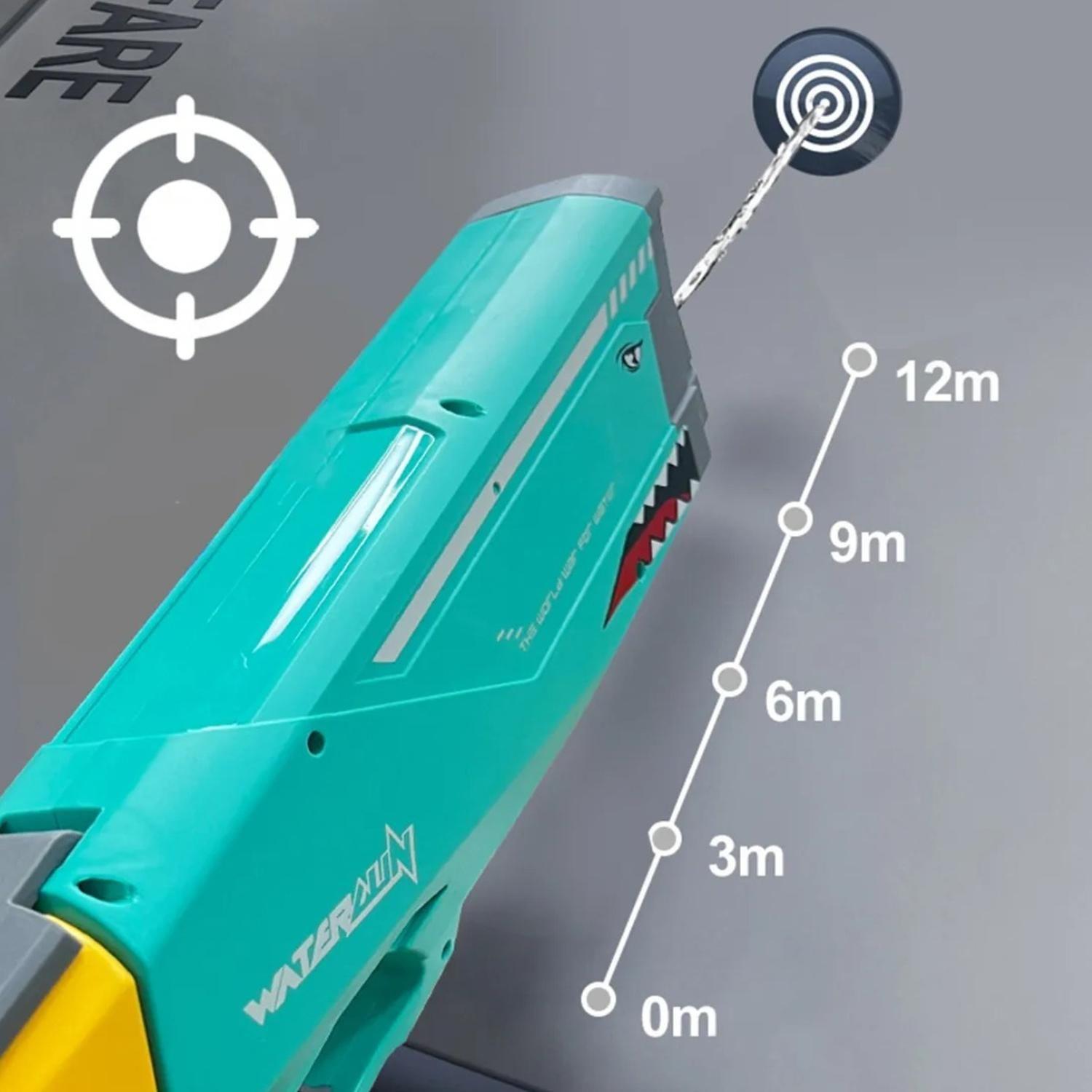 Pistola De Agua Shark Electrica Automatica Juguete Verano-4