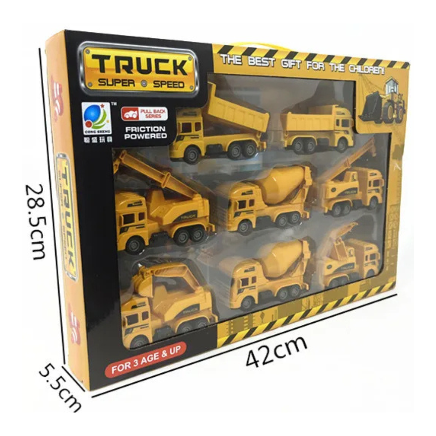 Set 8 Camiones De Construccion Juguete Para Niños Vehiculos-7