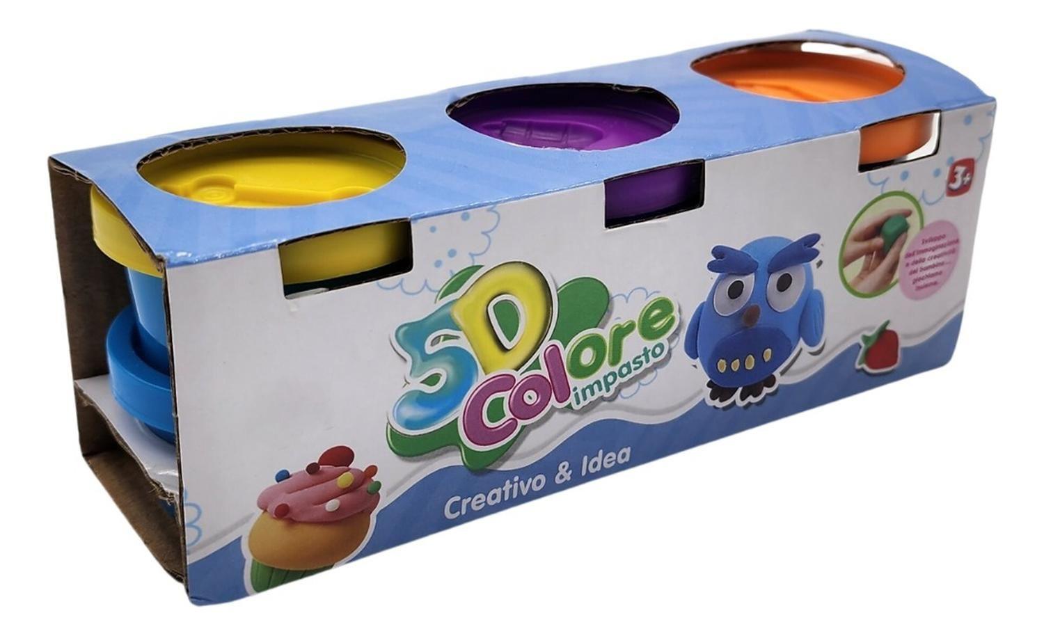 Set De Masas 6 Colores Minilatas Plasticina Didactica-0