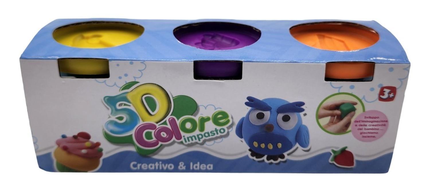 Set De Masas 6 Colores Minilatas Plasticina Didactica-1