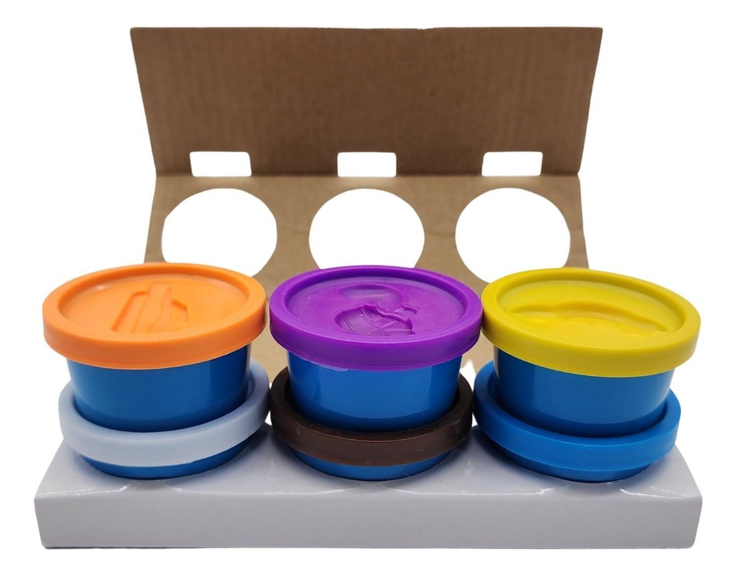 Set De Masas 6 Colores Minilatas Plasticina Didactica-2