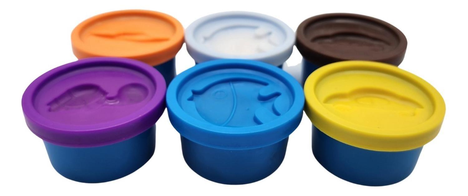 Set De Masas 6 Colores Minilatas Plasticina Didactica-3