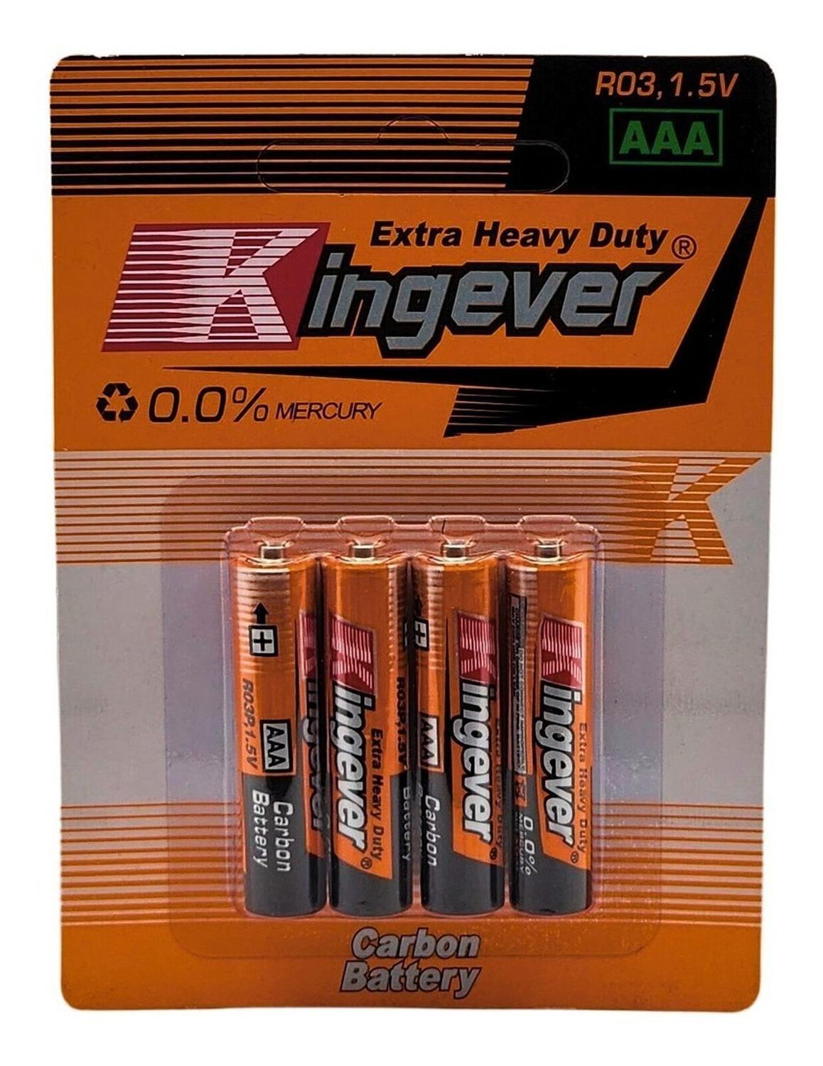 Pack Pilas Triple Aaa Kingever 4 Unidades-0