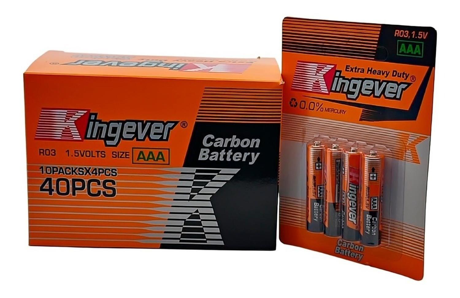 Pack Pilas Triple Aaa Kingever 4 Unidades-1