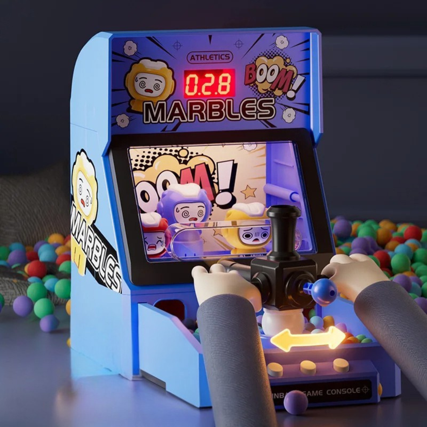 Juguete Maquina Pinball De Mesa Infantil Con Pelotitas Juego-2