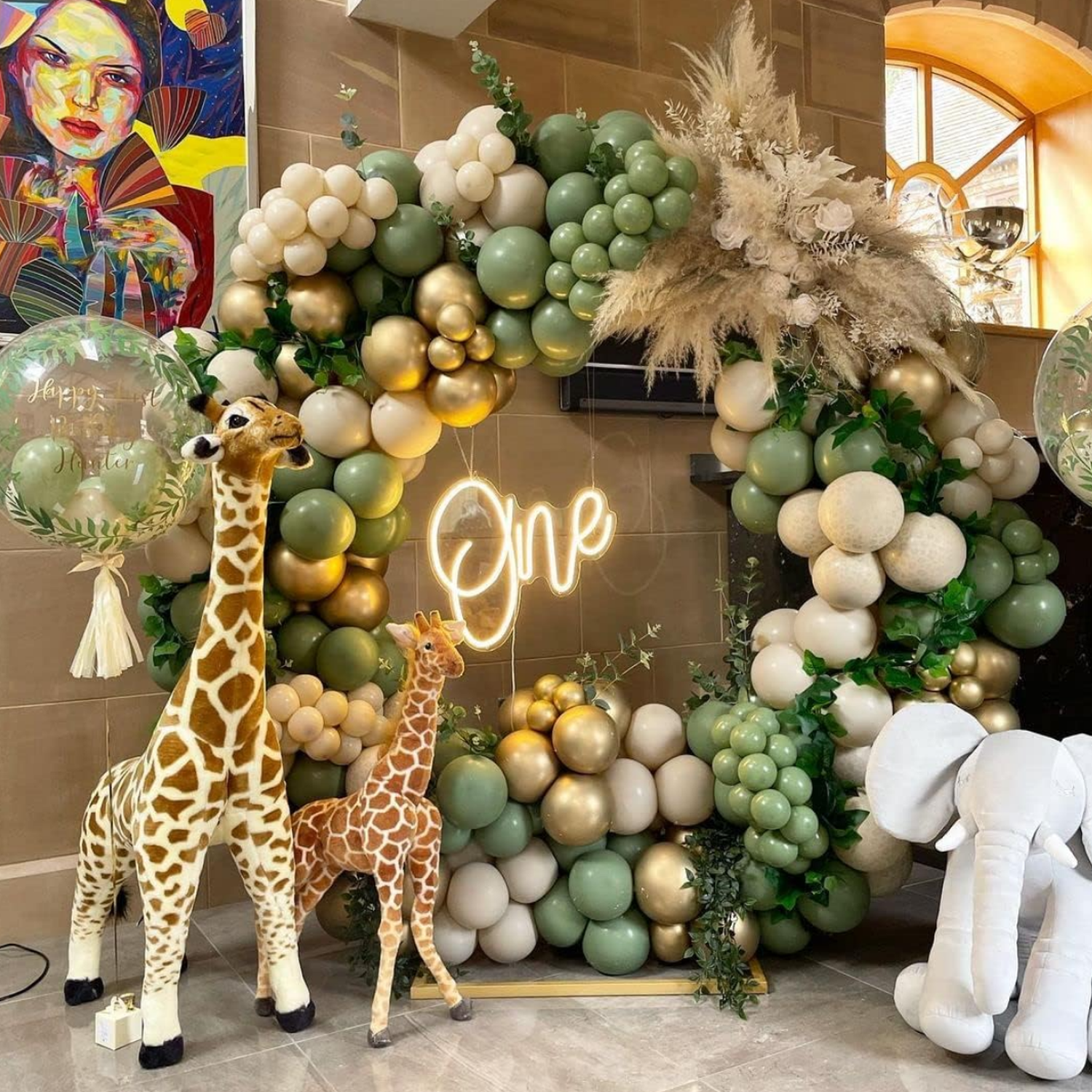 Globos Color Verde Militar Vintage 50 Unidades Tamaño R5-3