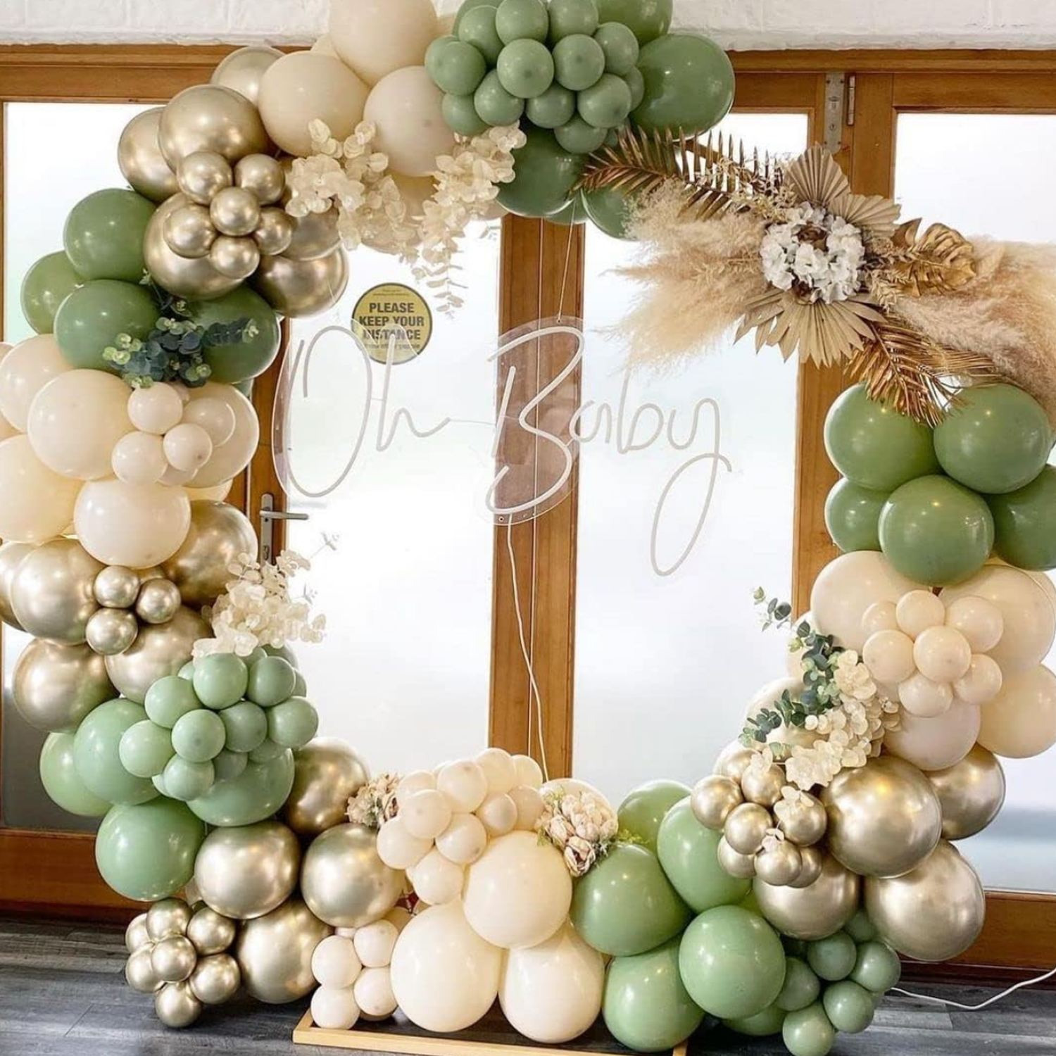 Globos Color Verde Militar Vintage 50 Unidades Tamaño R5-4