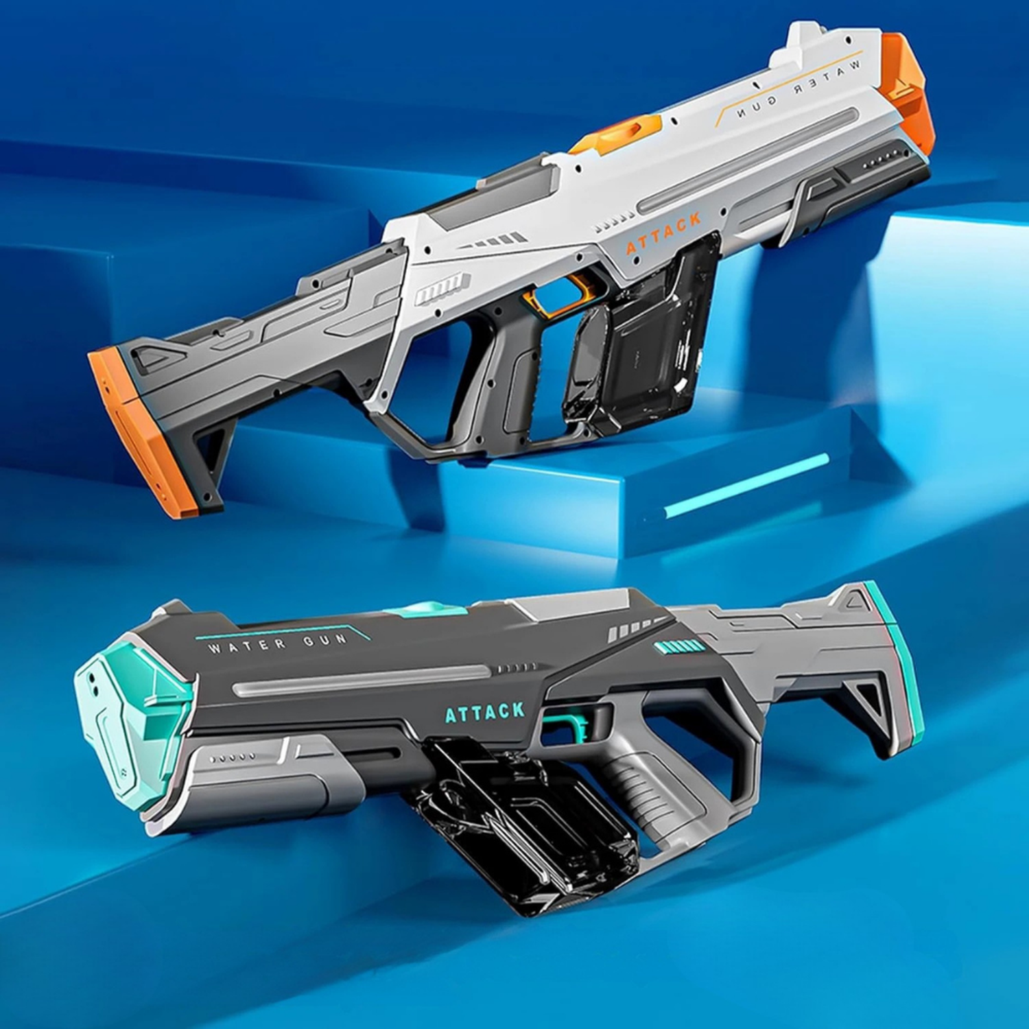 Pistola de Agua Electrica Automatica Alta Presion Recargable-4