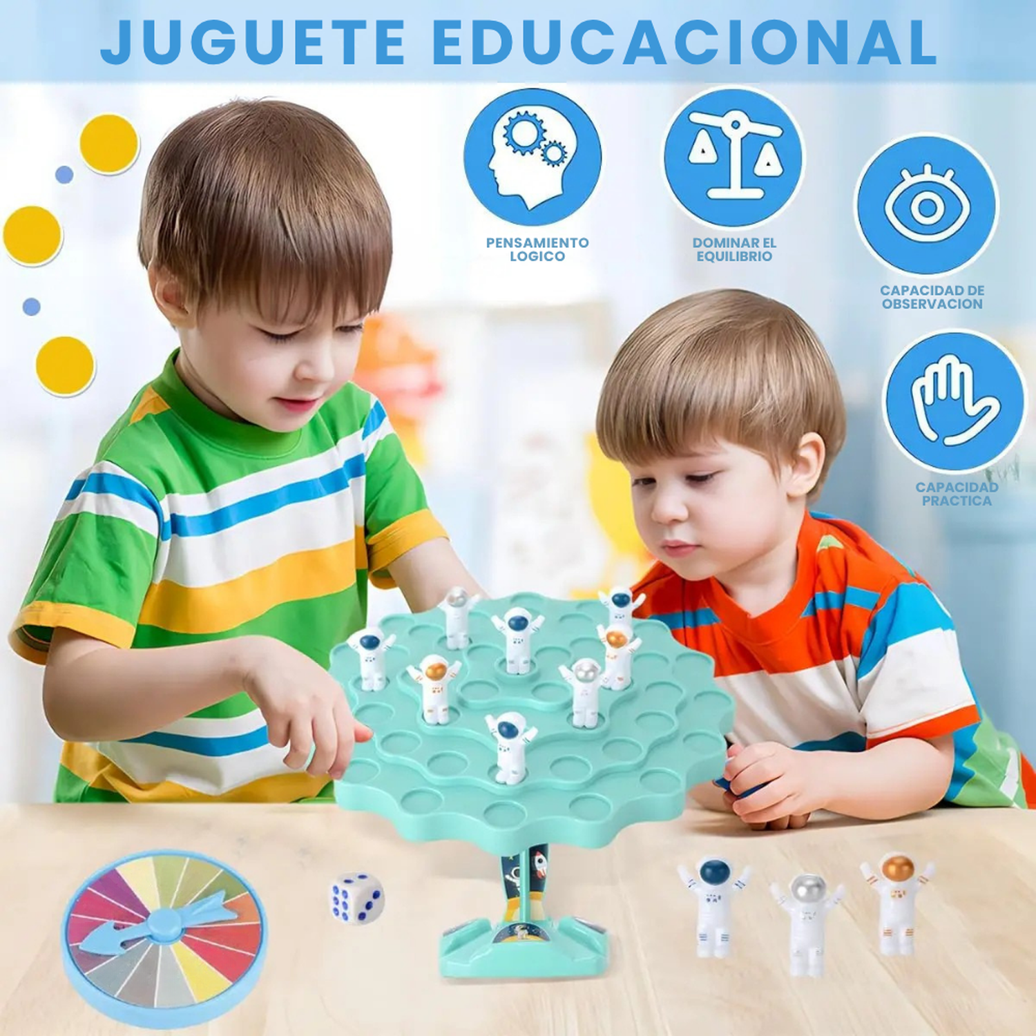 Juego de Mesa y Habilidad Astronauta Espacial Equilibrio-7