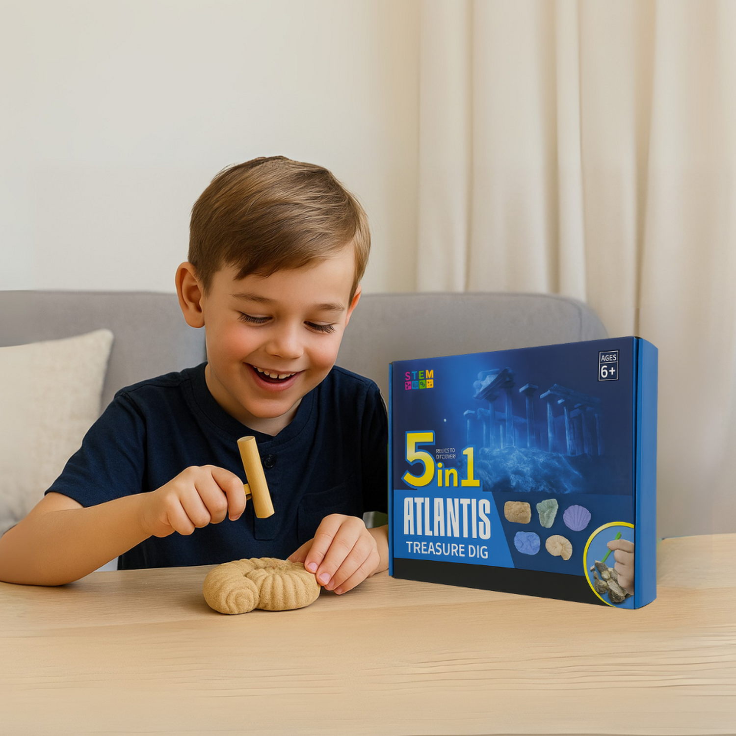 Kit De Excavación Atlantis 5 En 1 Juguete Educativo Infantil-3