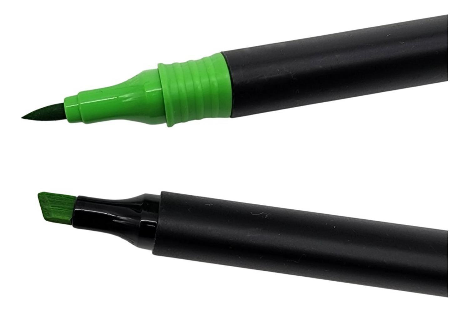 Set Marcadores Doble Punta 24 Lapices Plumones Con Maletin-4